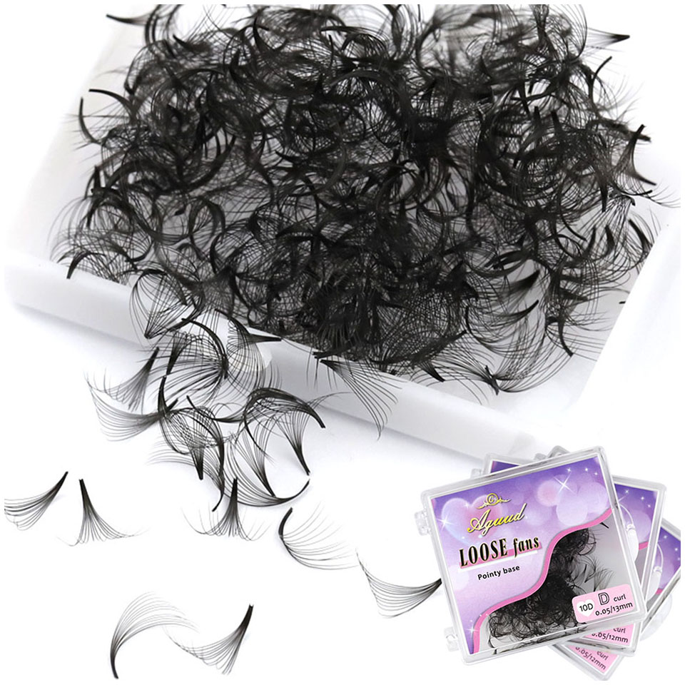 AGUUD 500 Fans Loose Fan Lashe - огляд і ціна Eyelash Extension Medium