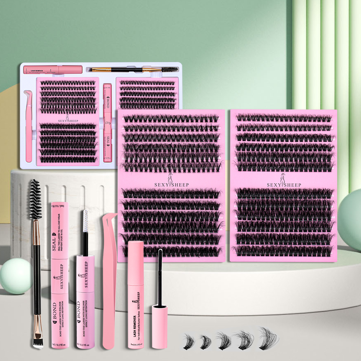 DIY False Eyelashes Clusters E - огляд і ціна Eyelash Extension Equipment