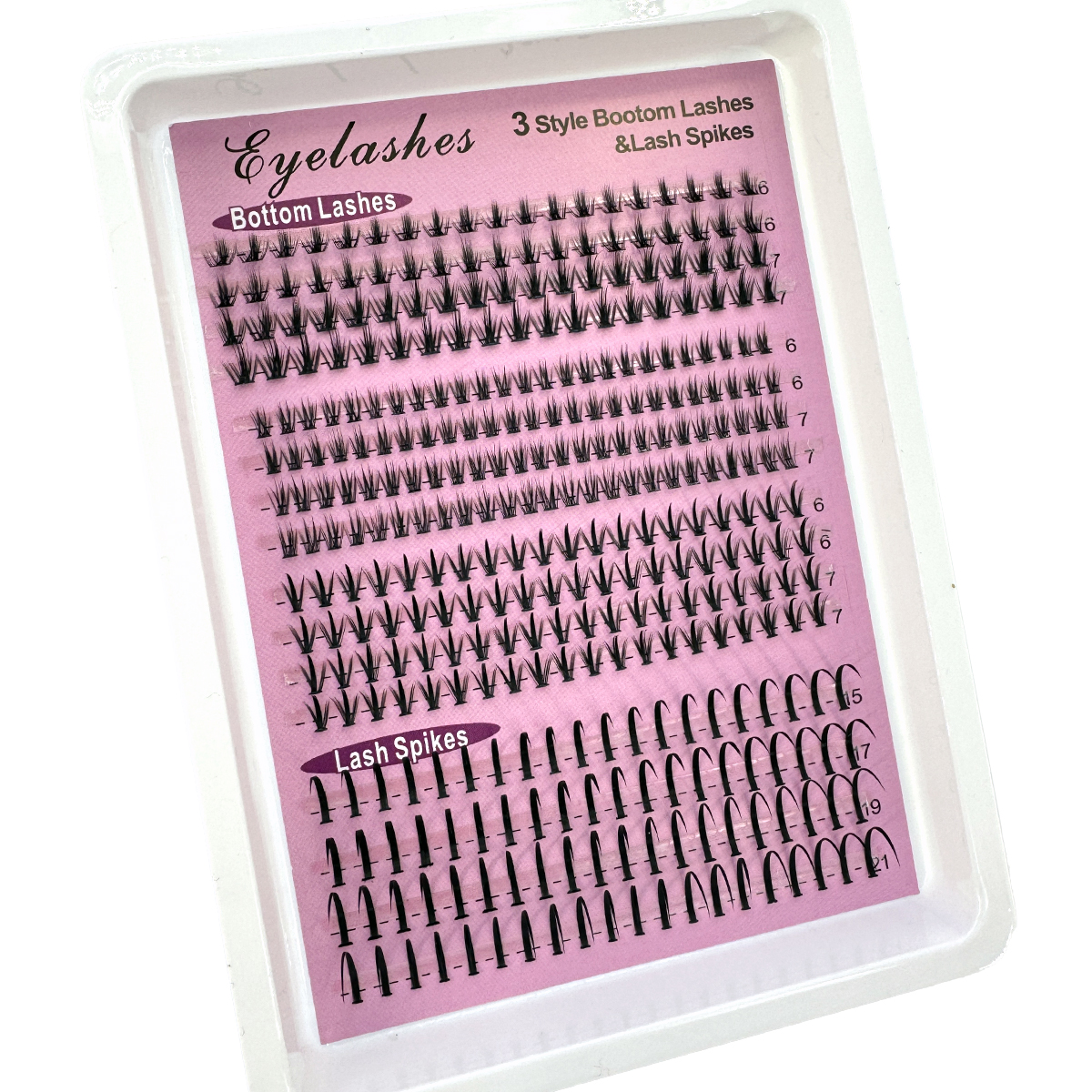 16Rows Bottom&Spiky Lashes Clu - огляд і ціна Eyelash Extension Anime