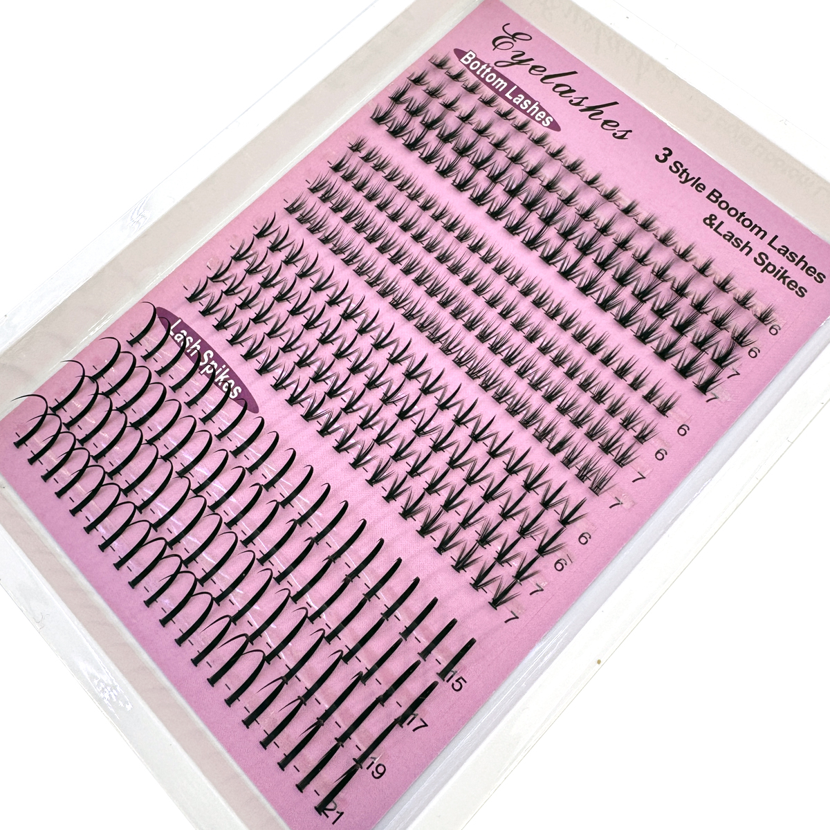 16Rows Bottom&Spiky Lashes Clu - огляд і ціна Eyelash Extension Anime