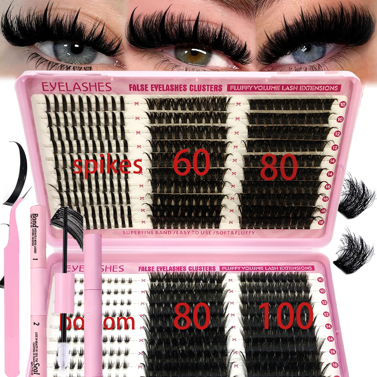 60row DIY Lash Extension Kit C - огляд і ціна Eyelash Extension Equipment