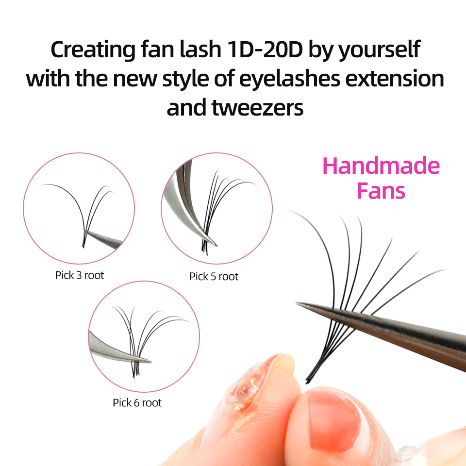 RUJADE 5 Cases/Lot False Eyela - огляд і ціна Eyelash Extension Natural Classic