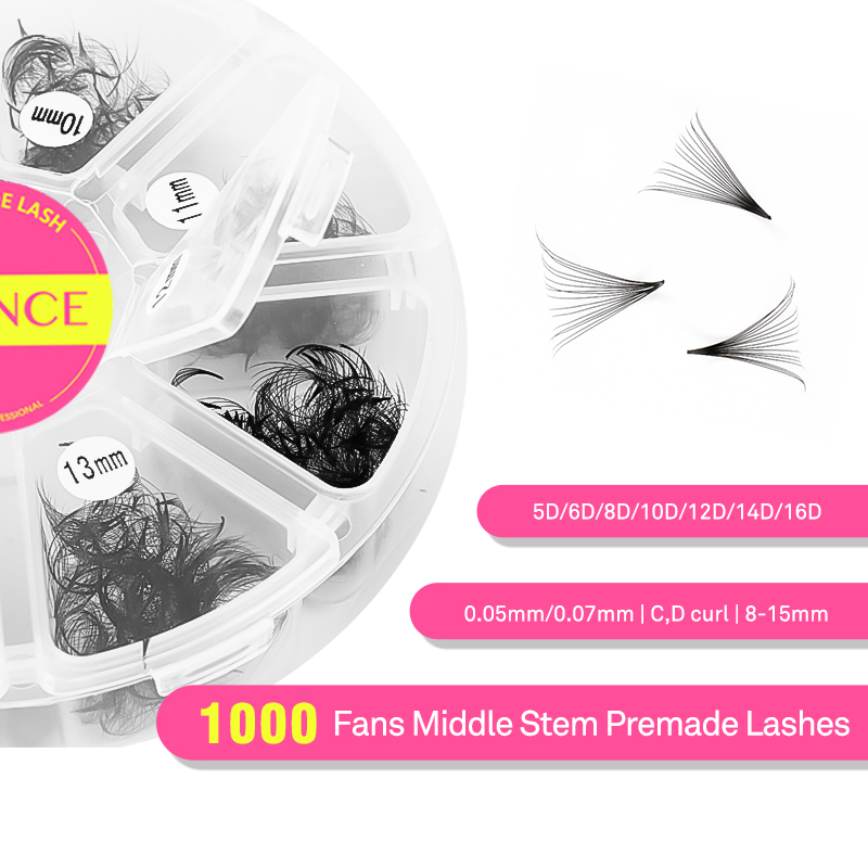 TDANCE 1000 Fans Loose Fan Mix - огляд і ціна Eyelash Extension Medium